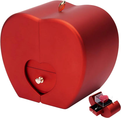 Red Rose Gift Box with Necklace