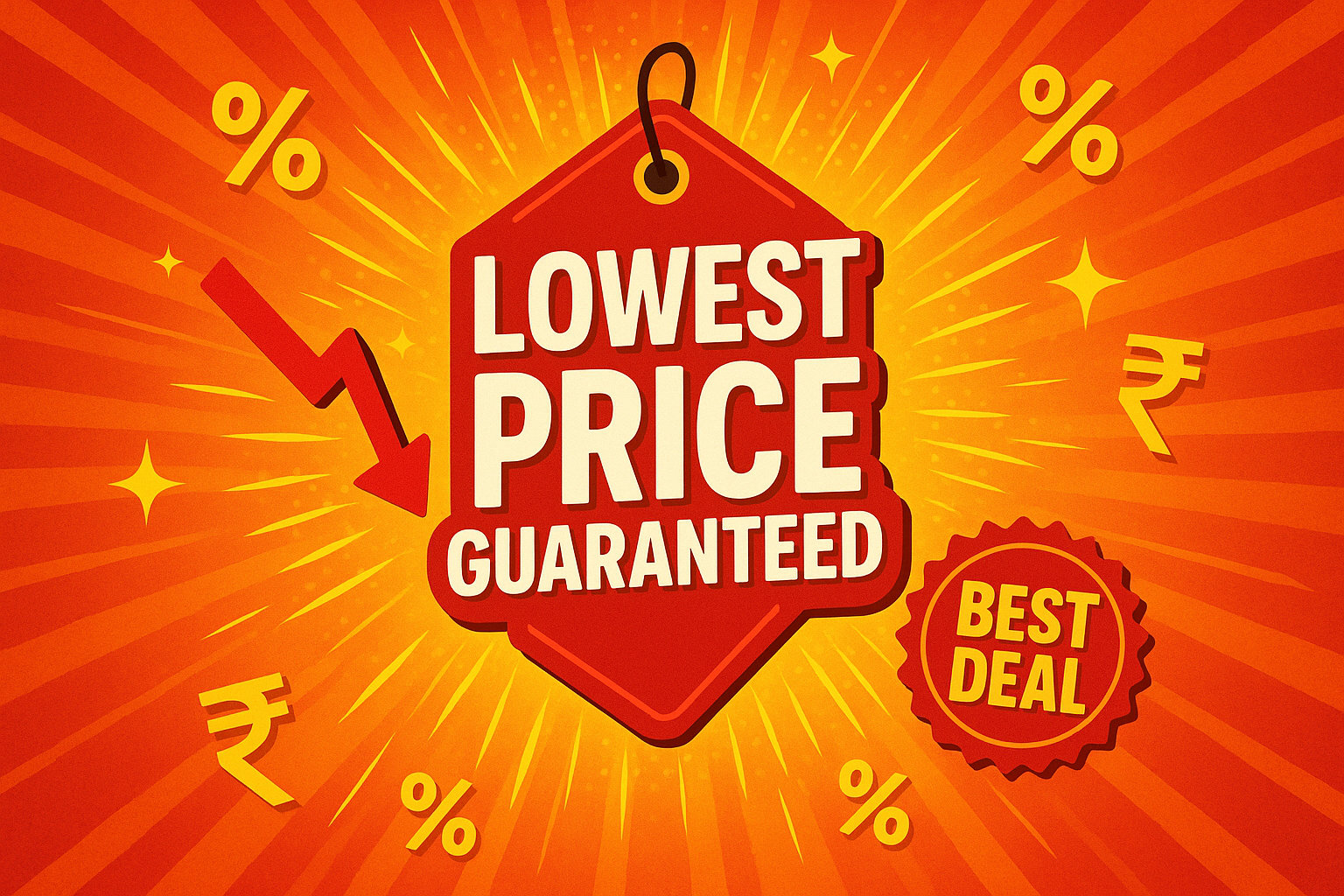 generate image that indicate lowest price offered